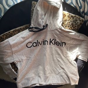 NEVER WORN Xxl grey Calvin Klein performance hoodie